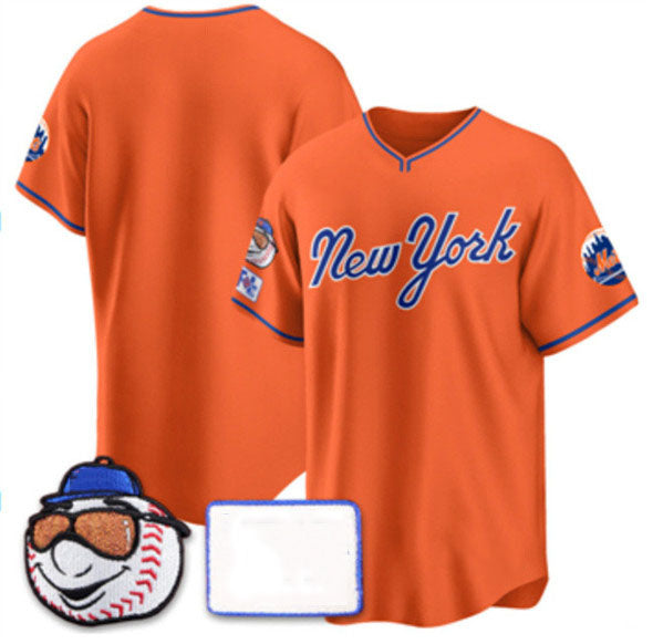 New York Mets Blank Orange 2025 Spring Training Stitched Baseball Jersey - Main View