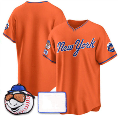 New York Mets Blank Orange 2025 Spring Training Stitched Baseball Jersey - Main View