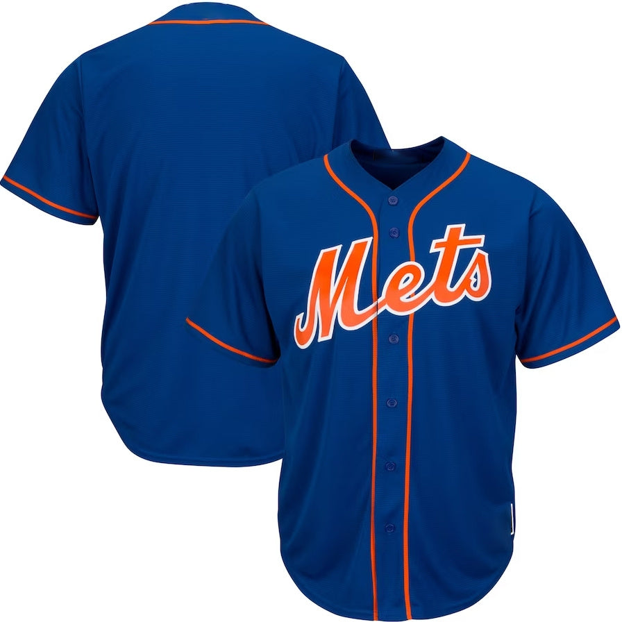 New York Mets Royal Big & Tall Replica Team Jersey Baseball Jerseys - Main View