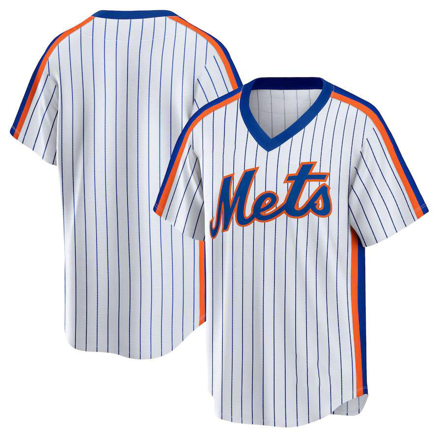 New York Mets White Home Cooperstown Collection Team Jersey Baseball Jerseys - Main View