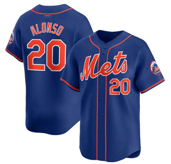 New York Mets #20 Pete Alonso Royal 2024 Alternate Limited Stitched Baseball Jersey - Main View