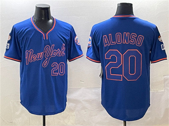 New York Mets #20 Pete Alonso Royal 2025 Spring Training Stitched Baseball Jersey - Main View