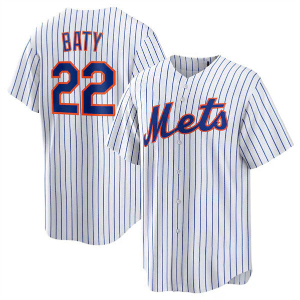 New York Mets #22 Brett Baty White Cool Base Stitched Baseball Jersey - Main View