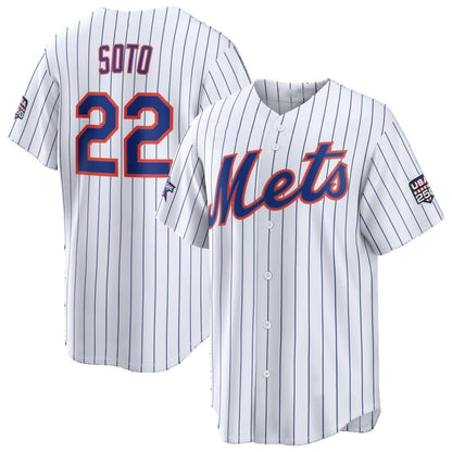 New York Mets #22 Juan Soto 2026 All-Star Game White Replica Baseball Jersey - Main View