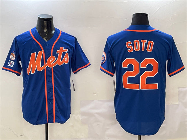 New York Mets #22 Juan Soto Royal 2025 Spring Training Alternate Limited Stitched Baseball Jersey - Main View