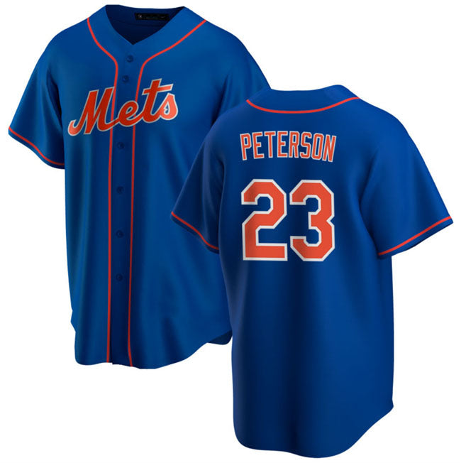New York Mets #23 David Peterson Royal Cool Base Stitched Baseball Jersey - Main View