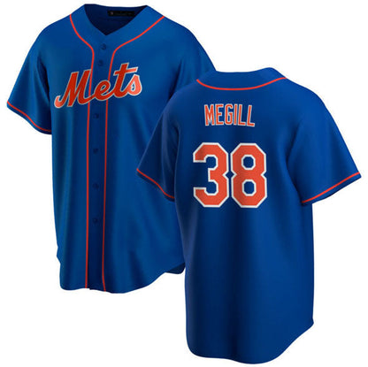 New York Mets #38 Tylor Megill Royal Cool Base Stitched Baseball Jersey - Main View