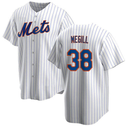 New York Mets #38 Tylor Megill White Cool Base Stitched Baseball Jersey - Main View