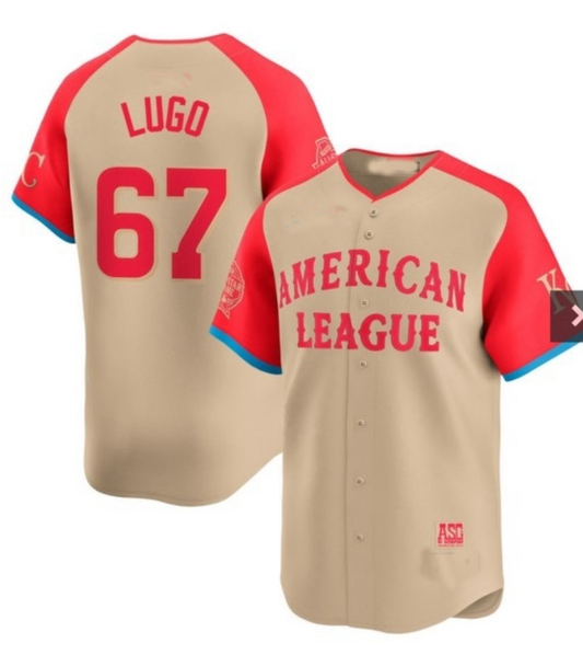 New York Mets #67 Seth Lugo Cream 2024 All Star Limited Stitched Baseball Jersey - Main View