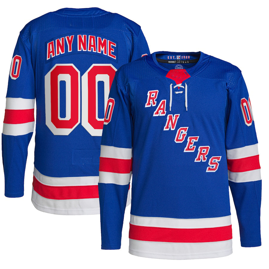 Custom NY.Rangers Home Primegreen Authentic Pro Royal Stitched American Hockey Jerseys - Main View