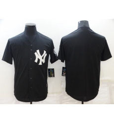 New York Yankees Blank Black Alternate Stitched Baseball Jersey - Main View