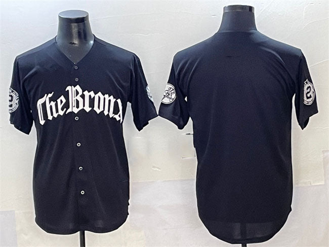 New York Yankees Blank Black 'Gothic Legacy Edition' Vapor Premier Limited Stitched Baseball Jersey - Main View