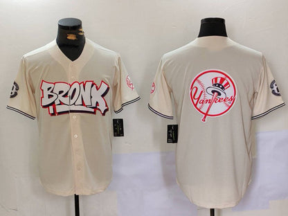 New York Yankees Blank Cream Vapor Limited Stitched Baseball Jersey - Main View