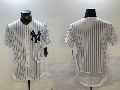 New York Yankees Blank White 2024 Flex Base Stitched Baseball Jersey - Main View