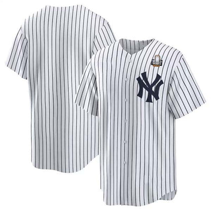 New York Yankees Blank White 2024 World Series Cool Base Stitched Baseball Jersey - Main View
