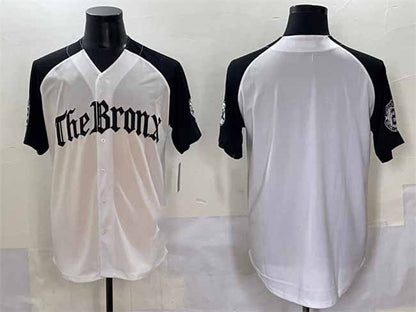 New York Yankees Blank White Black 'Gothic Legacy Edition' Vapor Premier Limited Stitched Baseball Jersey - Main View