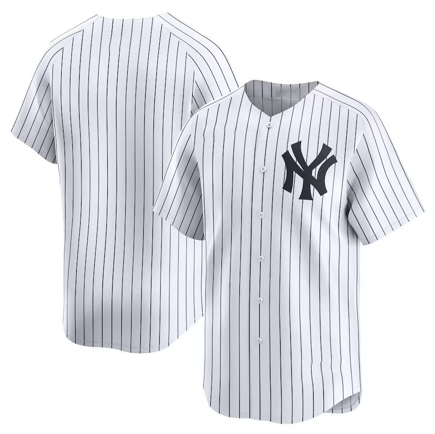 New York Yankees Home Limited Jersey - White Stitches Baseball Jerseys - Main View