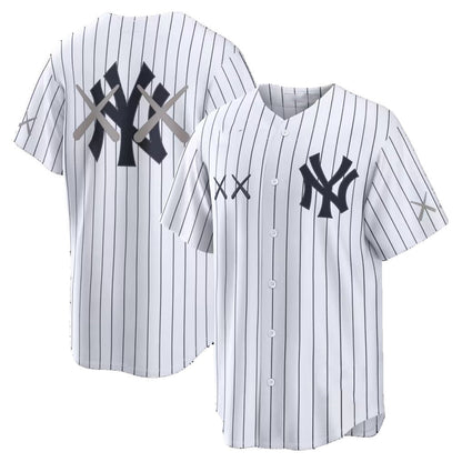New York Yankees KAWS White Stadium Baseball Jersey - Main View