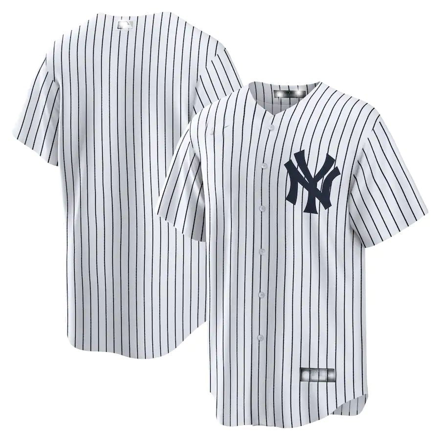 New York Yankees White Home Replica Team Jersey Baseball Jerseys - Main View