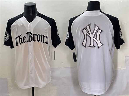 New York Yankees Team Big Logo White Black 'Gothic Legacy Edition' Vapor Premier Limited Stitched Baseball Jerseys - Main View