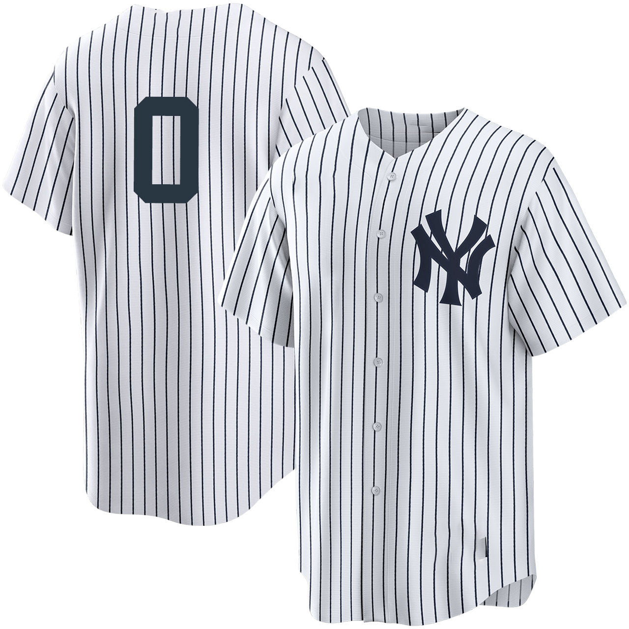 New York Yankees #0 Marcus Stroman No Name White Cool Base Stitched Baseball Jersey - Main View