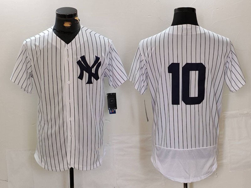 New York Yankees #10 Phil Rizzuto White Flex Base Stitched Baseball Jersey - Main View
