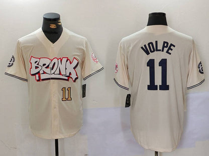 New York Yankees #11 Anthony Volpe Cream Limited Stitched Baseball Jersey - Main View
