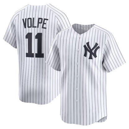 New York Yankees #11 Anthony Volpe Home Limited Player Jersey - White Stitched Baseball Jersey - Main View