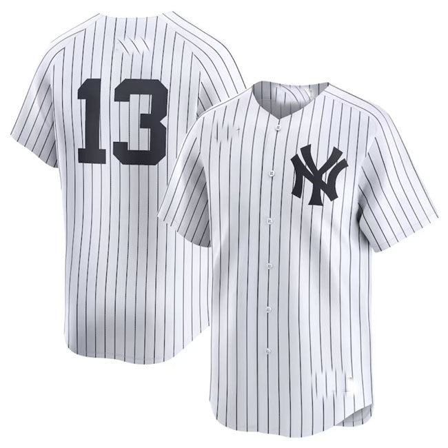 New York Yankees #13 Jazz Chisholm Jr White 2024 Home Limited Stitched Baseball Jersey - Main View