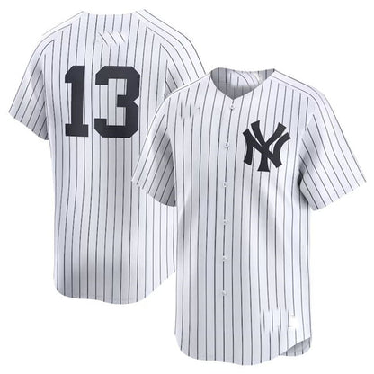 New York Yankees #13 Jazz Chisholm Jr White 2024 Home Limited Stitched Baseball Jersey - Main View