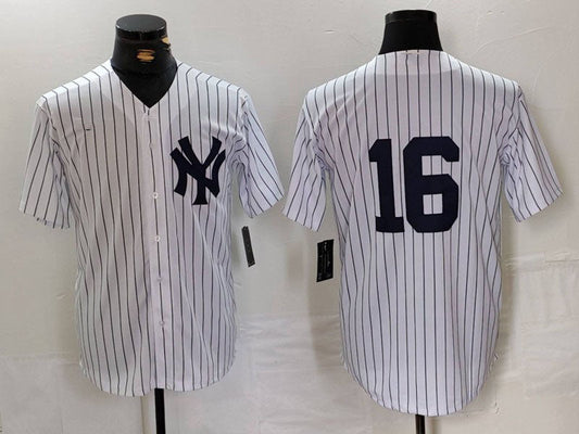New York Yankees #16 Whitey Ford White Cool Base Baseball Jersey - Main View