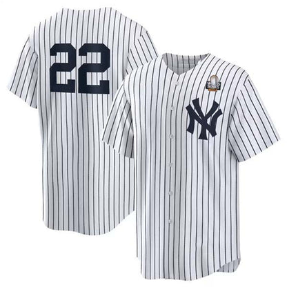 New York Yankees #22 Juan Soto White 2024 World Series Cool Base Stitched Baseball Jersey - Main View