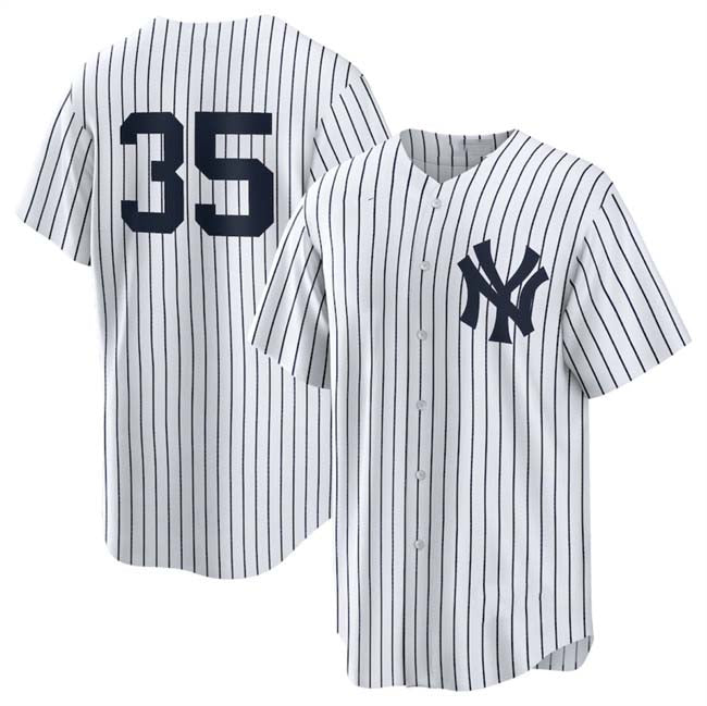 New York Yankees #35 Cody Bellinger White 2024 Cool Base Stitched Baseball Jersey - Main View