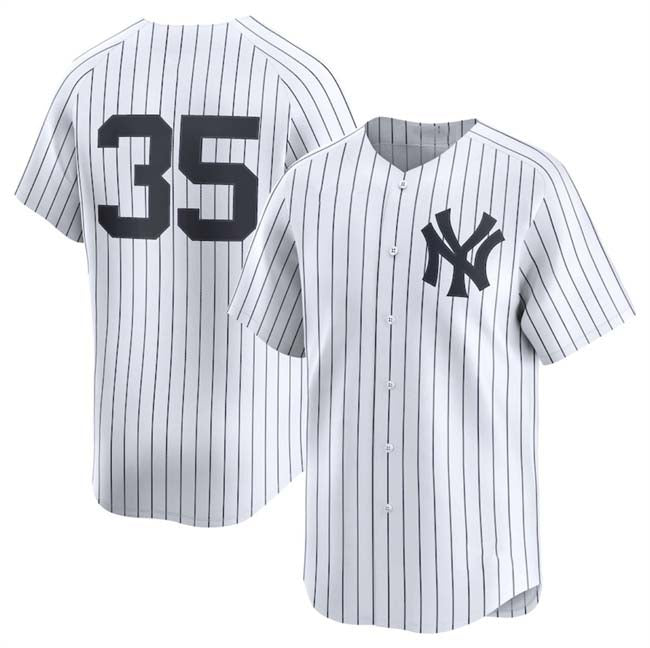 New York Yankees #35 Cody Bellinger White 2024 Home Limited Stitched Baseball Jersey - Main View