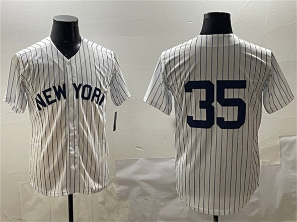 New York Yankees #35 Cody Bellinger White Cool Base Stitched Baseball Jersey - Main View