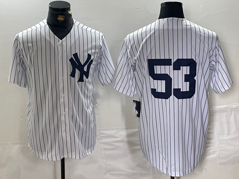 New York Yankees #53 Bobby Abreu White Cool Base Stitched Baseball Jersey - Main View