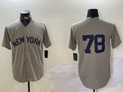 New York Yankees #78 Kellin Deglan Grey Field of Dreams Cool Base Stitched Baseball Jersey - Main View