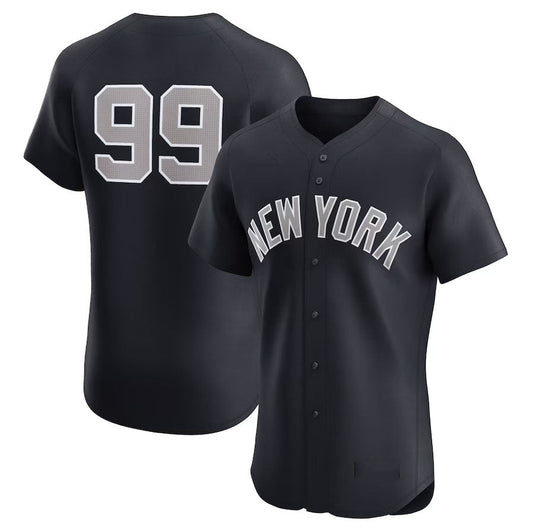 New York Yankees #99 Aaron Judge Alternate 1 Elite Player Jersey - Navy Stitched Baseball Jersey - Main View