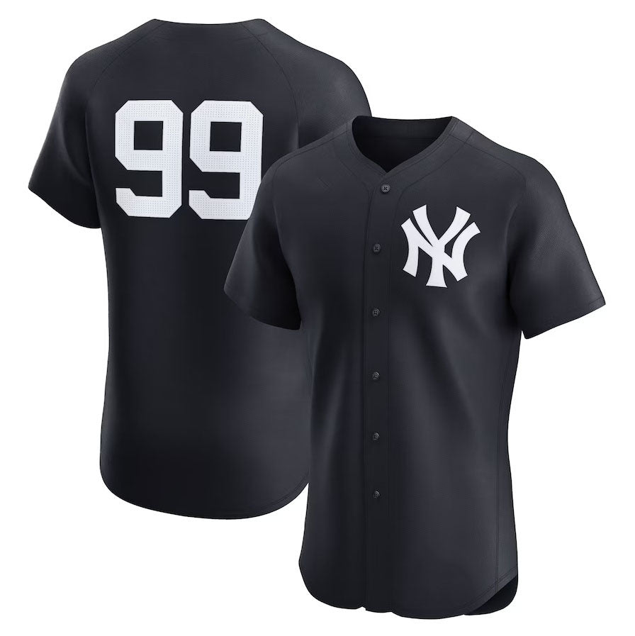 New York Yankees #99 Aaron Judge Alternate 2 Elite Player Jersey - Navy Stitched Baseball Jersey - Main View