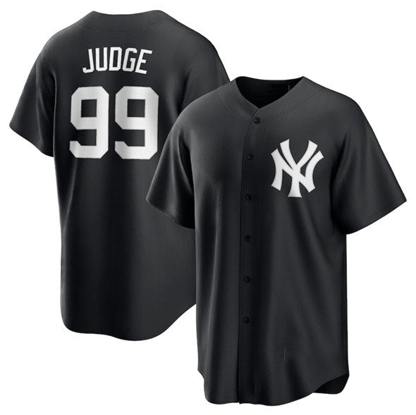 New York Yankees #99 Aaron Judge Black Lights Out Limited Stitched Baseball Jersey - Main View