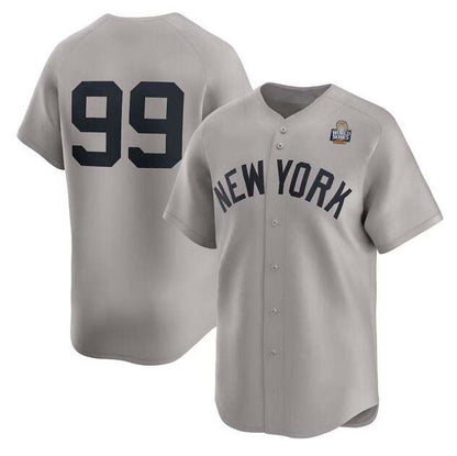 New York Yankees #99 Aaron Judge Gray 2024 World Series Limited Stitched Baseball Jersey - Main View