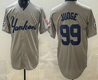 New York Yankees #99 Aaron Judge Grey Limited Jersey - Main View