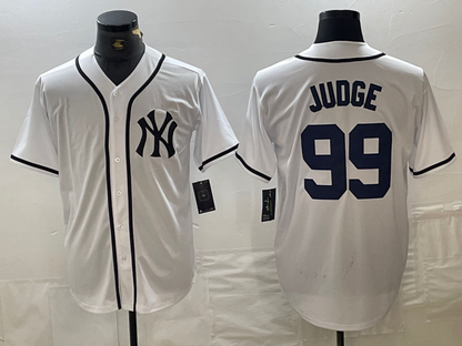 New York Yankees #99 Aaron Judge White Fashion Cool Base Baseball Jersey - Main View