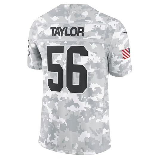 NY.Giants #56 Lawrence Taylor Arctic Camo 2024 Salute to Service Limited Stitched American Football Jerseys - Main View
