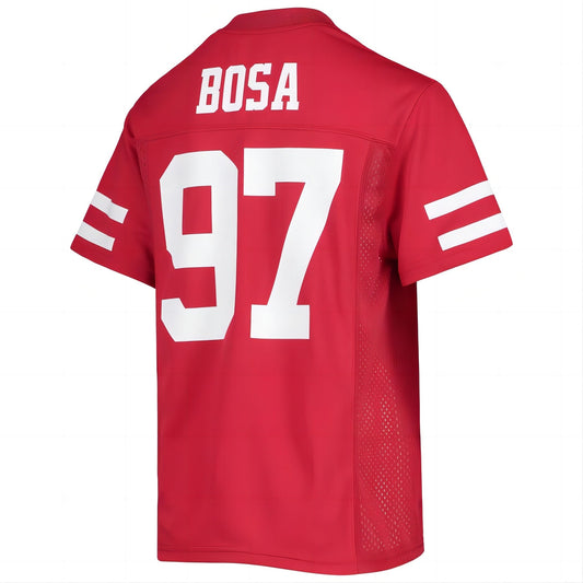 SF.49ers  #97 Nick Bosa Replica Player Jersey Scarlet Stitched American Football Jerseys 2023 - Main View