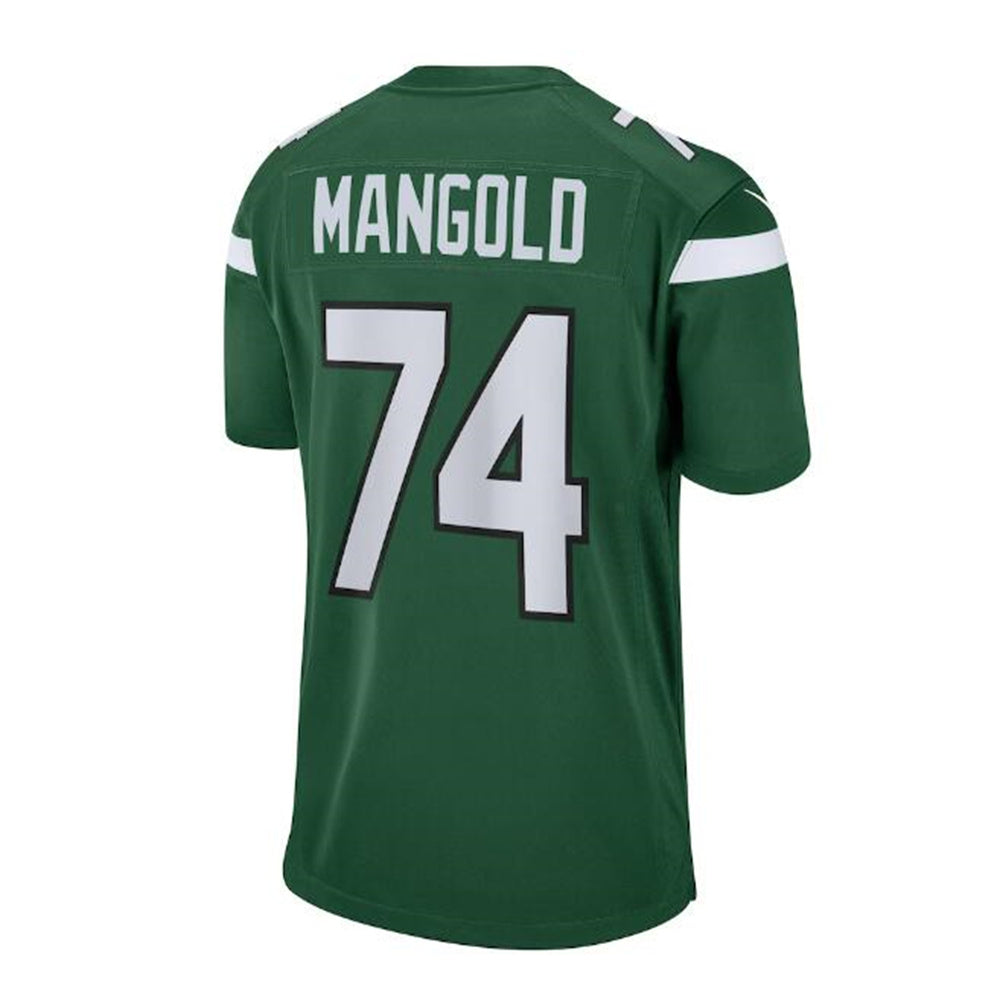NY.Jets #74 Nick Mangold Retired Player Game Jersey - Gotham Green Stitched American Football Jerseys - Main View