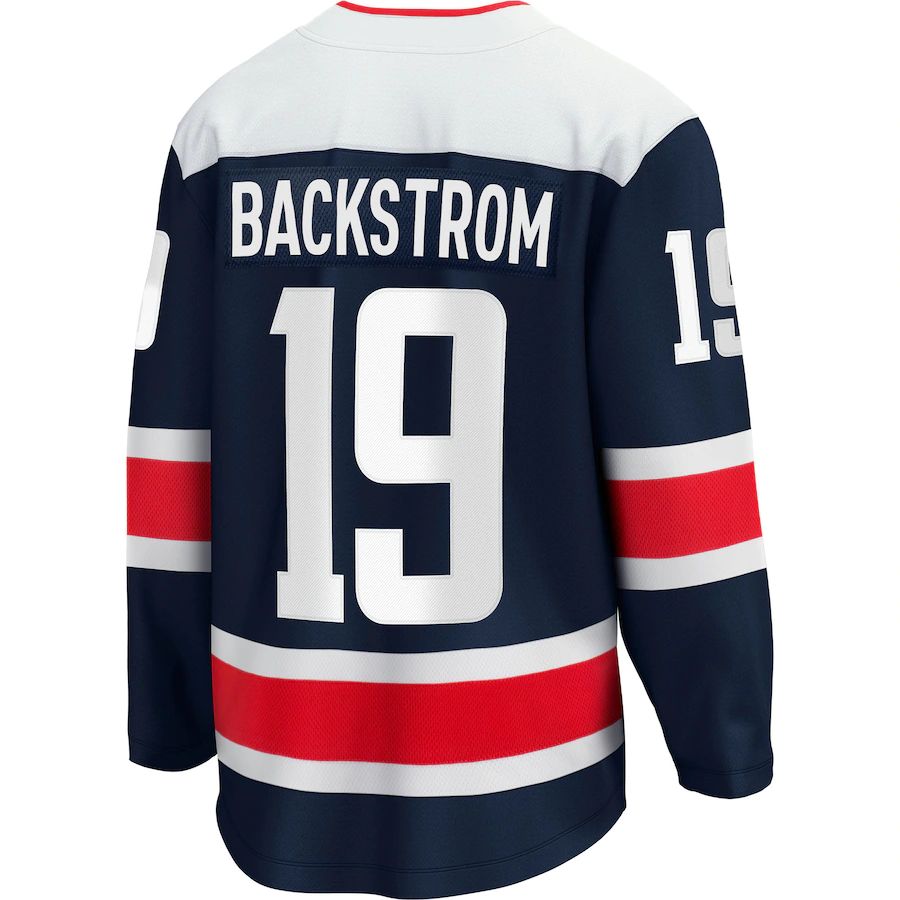 W.Capitals #19 Nicklas Backstrom Fanatics Branded Alternate 2020-21 Premier Breakaway Player Jersey Navy Stitched American Hockey Jerseys - Main View