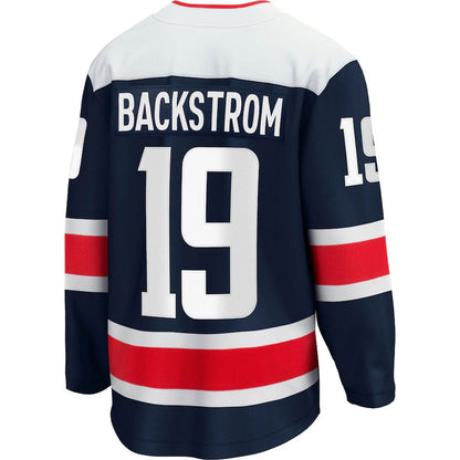 W.Capitals #19 Nicklas Backstrom Fanatics Branded Alternate 2020-21 Premier Breakaway Player Jersey Navy Stitched American Hockey Jerseys - Main View