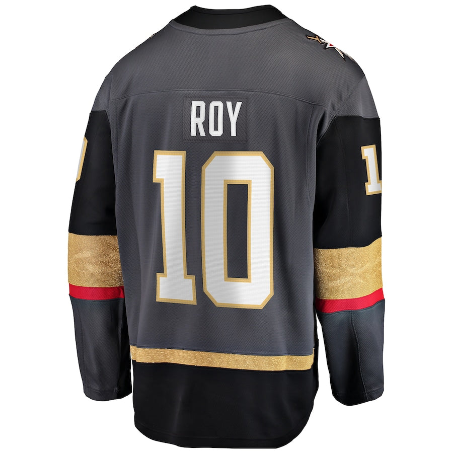 V.Golden Knights #10 Nicolas Roy Fanatics Branded Home Breakaway Player Jersey Gray Hockey Jerseys - Main View