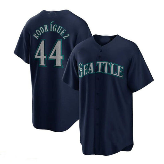 Seattle Mariners #44 Julio Rodriguez Navy Official Replica Player Jersey Baseball Jerseys - Main View